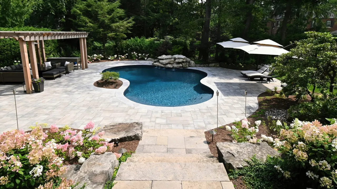 Paradise patio and outdoor living space