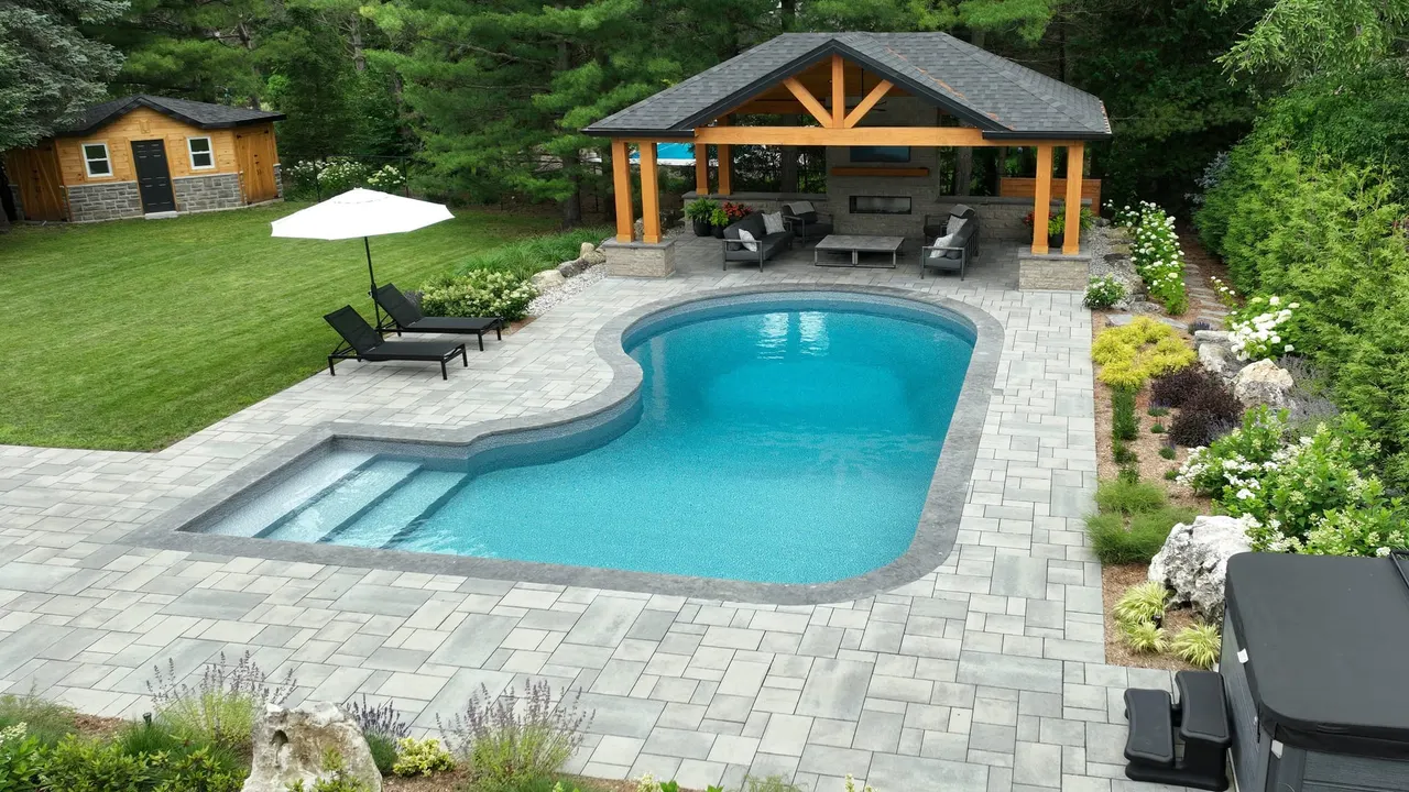 Staycation swimming pool design