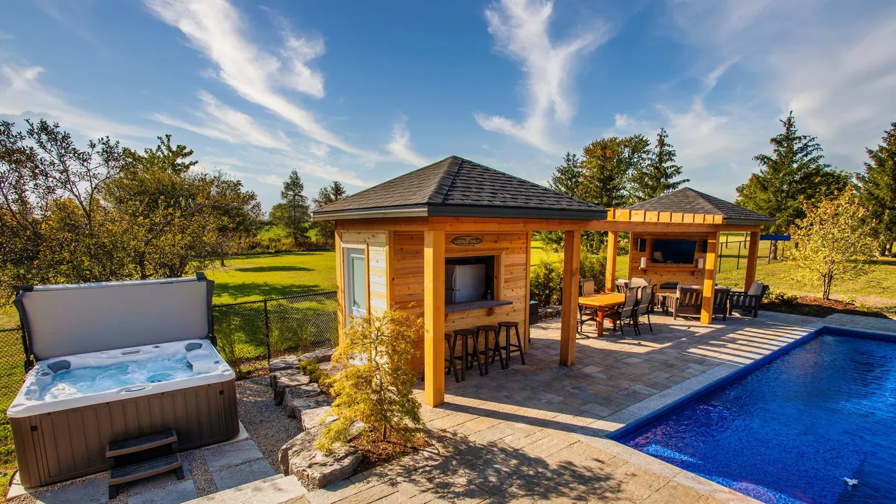 Sun worship swimming pool and deck design