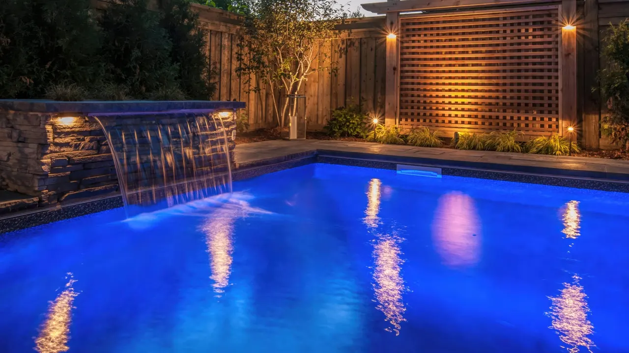 Elegant landscape lighting design