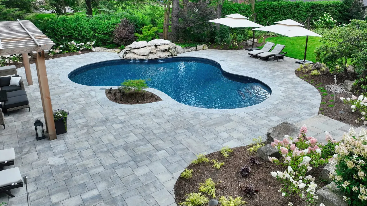 Poolside Patio with Loungers