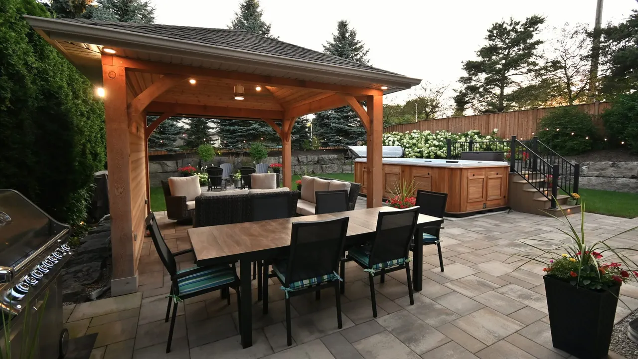 Outdoor Dining Area in Backyard Relaxation Project