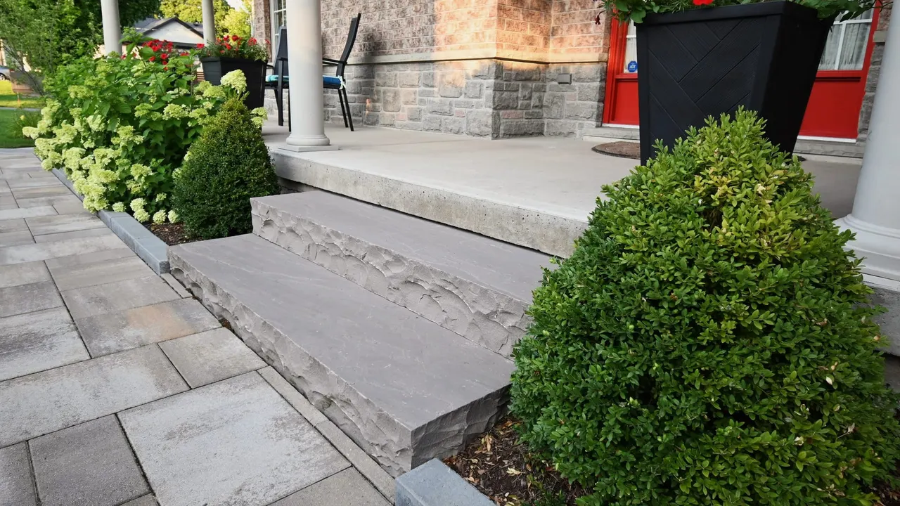 Steps to House in Backyard Relaxation Project