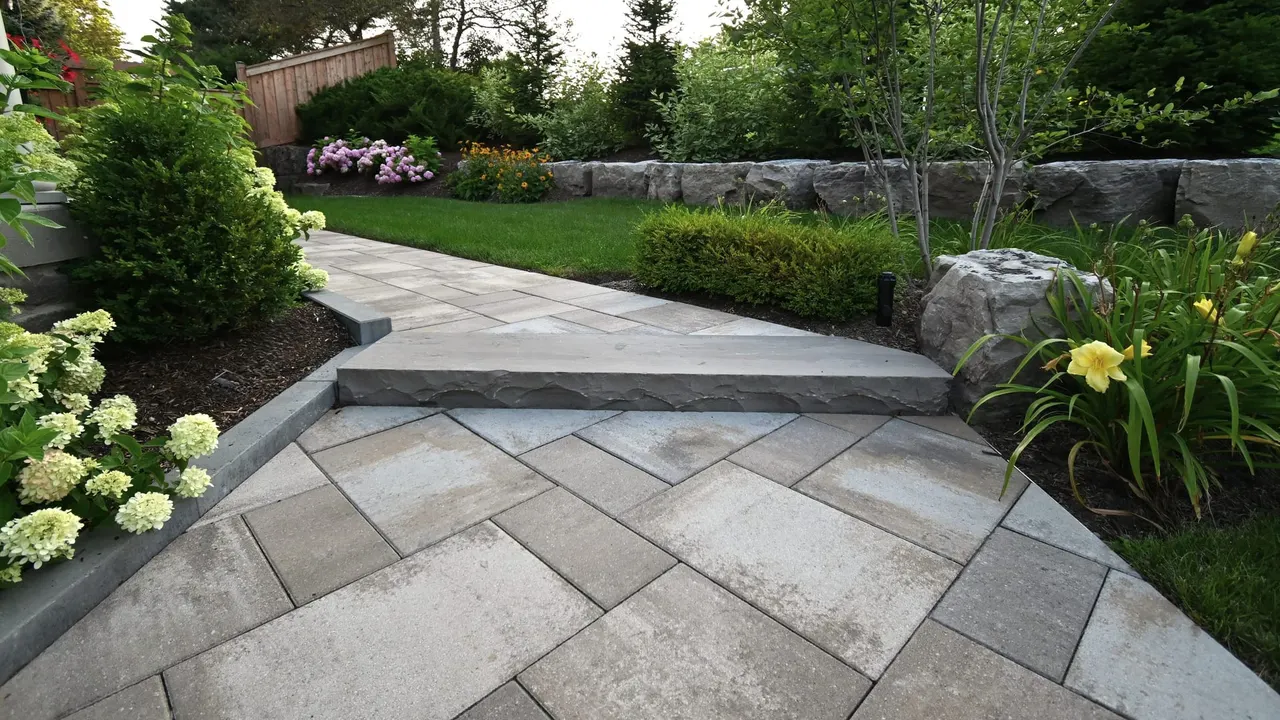 Walkway Detail in Backyard Relaxation Project