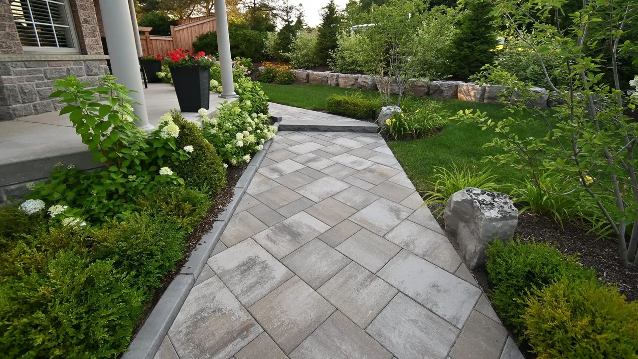 Walkway in Backyard Relaxation Project