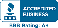 A+ rating at the Better Bureau (BBB)