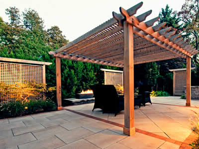 Pavilions and Woodworking by Let's Landscape Together